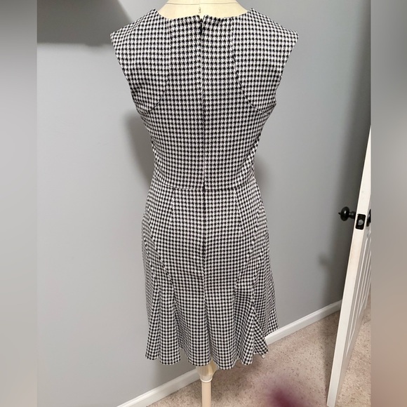 Merona Black and White Houndstooth Midi Dress - Picture 2 of 3